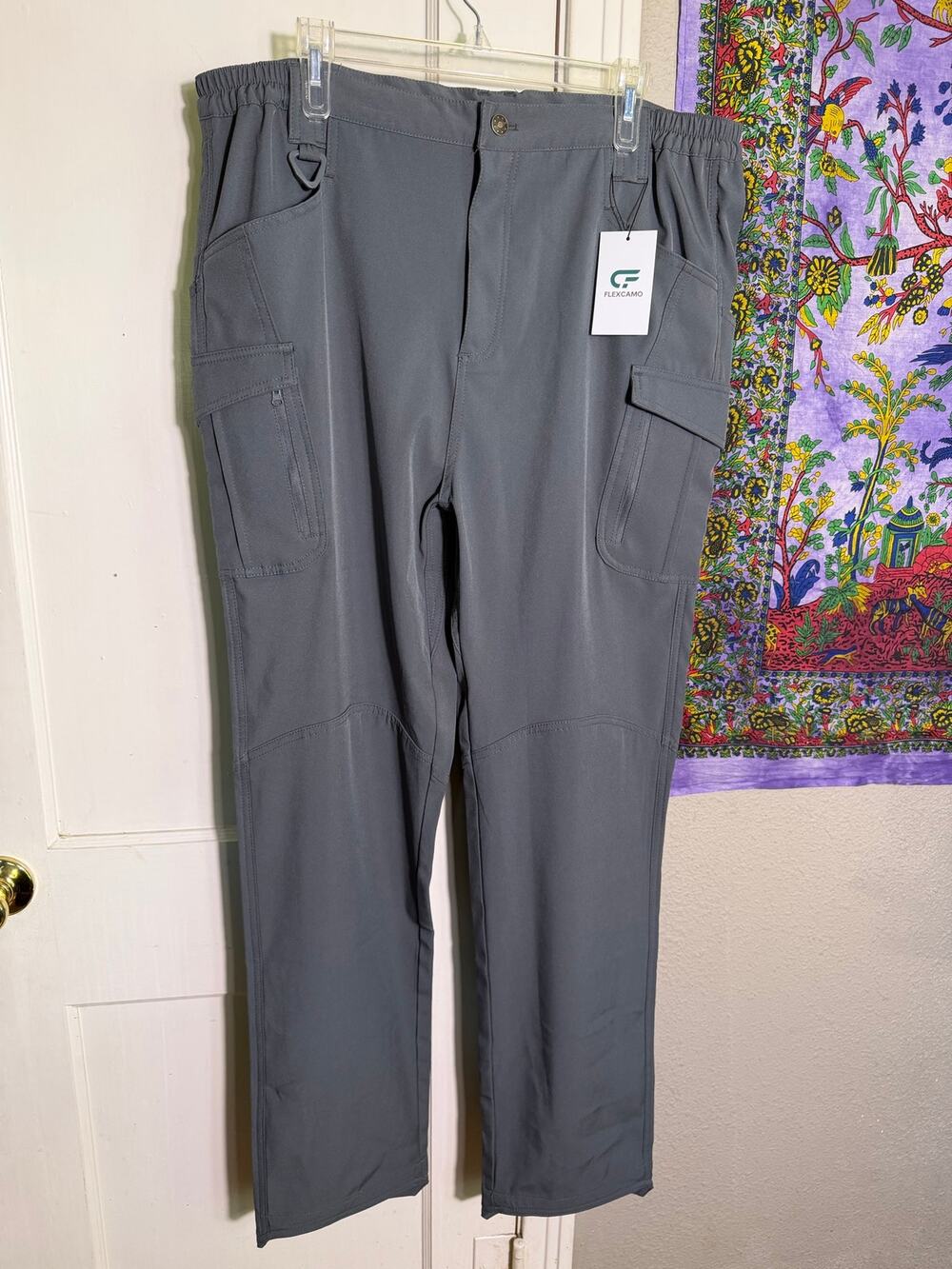 Flexcamo Tactical Cargo Pants Mens XL 32 Gray Utility Workwear NWT